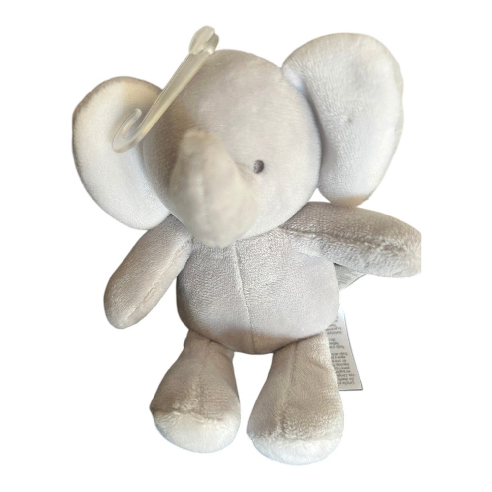 Carter's Elephant Plush Kids Small Grey Brand New Stroller Toy 072331